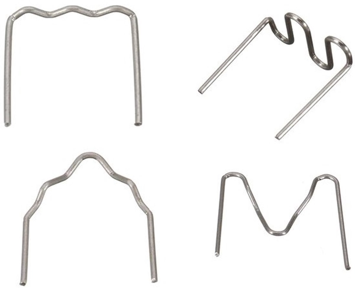 Plastic Las Nietjes - Reparatielassen Kits - Kunststof Repareren - Voorgesneden Roestvrij Staal - 400 Stuks - Zilver