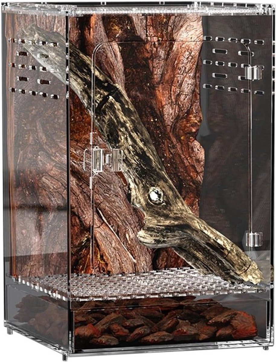 Jumping Spider Behuizing - Reptiel Terrarium - Observatie Display - Duidelijk Zicht - 25x15x15cm - Transparant