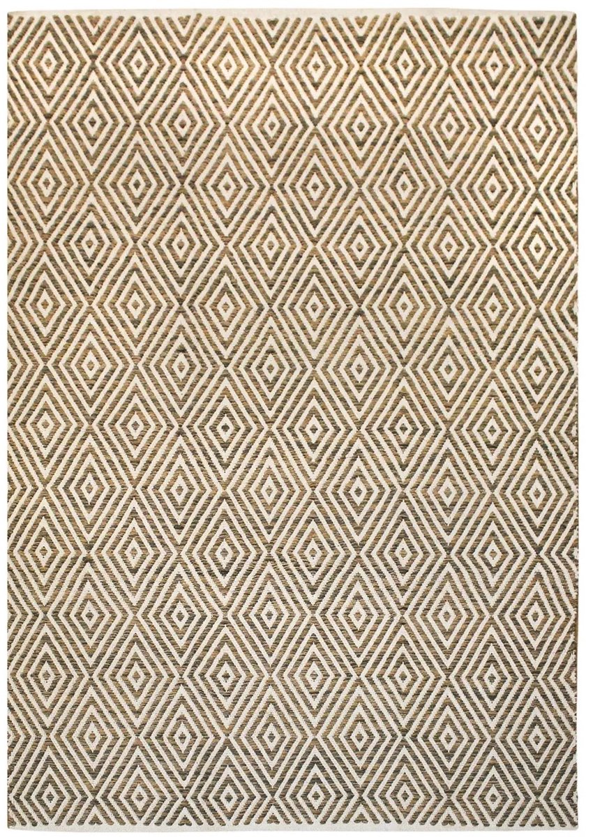 Dutch XXL Laagpolig Vloerkleed | Tapijt | Aperitif | Diamanten | Beige/Bruin | 80x150 cm Beige / Bruin