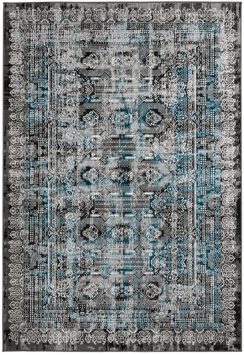 Dutch XXL Vintage Vloerkleed | Tapijt | Ariya | Verweerd | Blauw | 160x230 cm