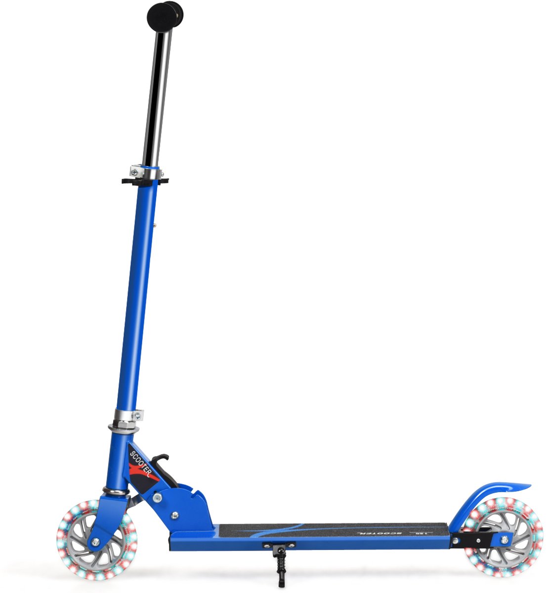 SureDeal® - Kinderstepp - Opvouwbare Step Verstelbaar - 70x10x86,5 cm - Blauw