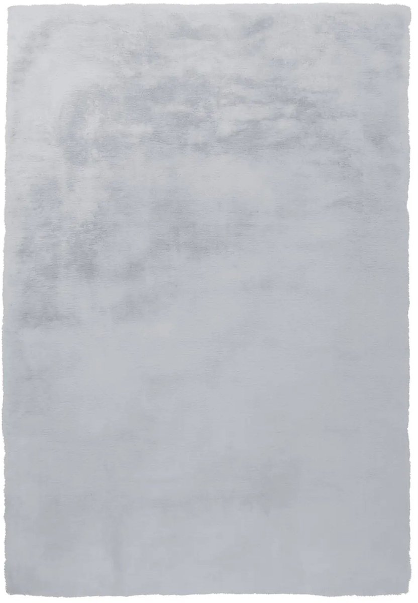 Dutch XXL Fluffy Vloerkleed | Tapijt | Rabbit | Uni | Grijs/Blauw | 80x150 cm Grijs / Blauw