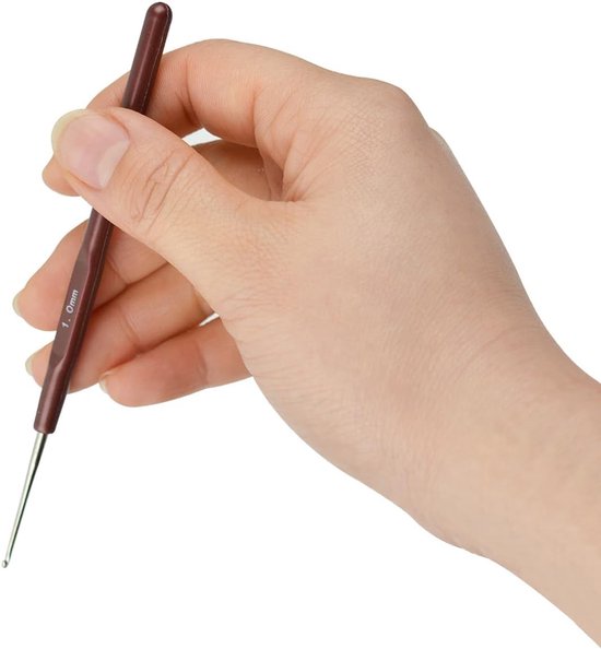 Ergonomische Haaknaalden Set van 6 Stuks (0.5-1mm) – Perfect voor Haken, Breien en Creatieve Projecten, Geschikt voor Beginners — afbeelding 2