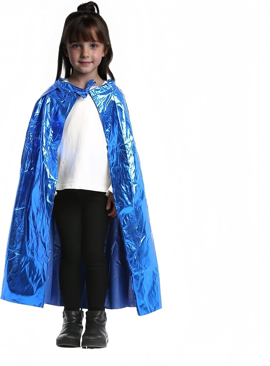 Shiny Prinsessen Cloak voor Meisjes - Glanzende Cape voor Halloween, Cosplay en Feestjes - 80cm Mysterieuze Kostuums voor Carnaval en Kerst
