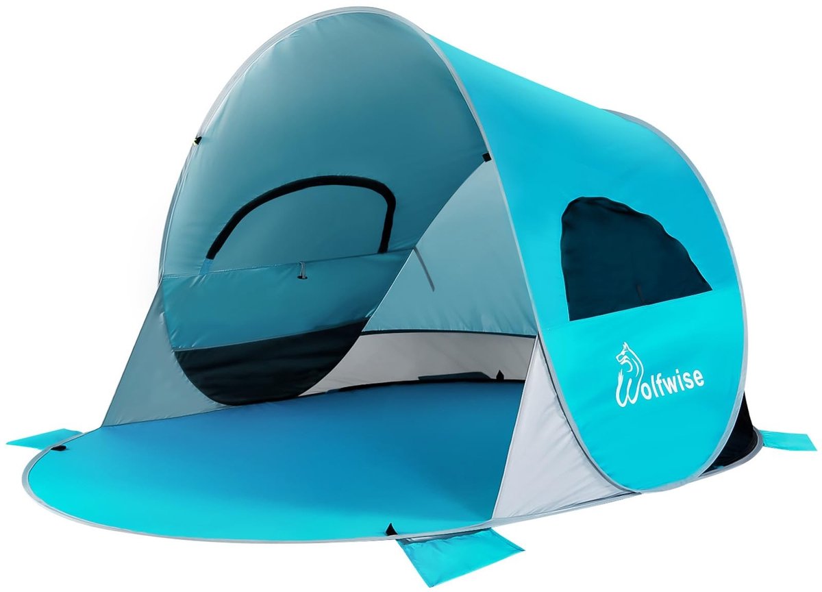 Strandtent voor 3-4 Personen - UV-bescherming en snel opzetontwerp