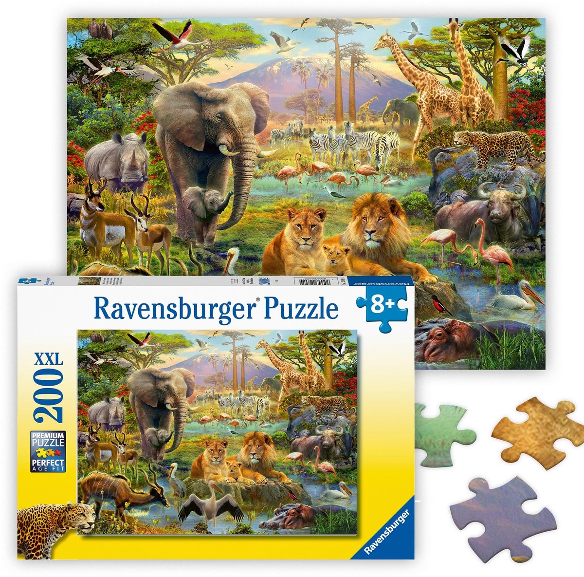 Puzzel Dieren van de Savanne - 200 Stukjes