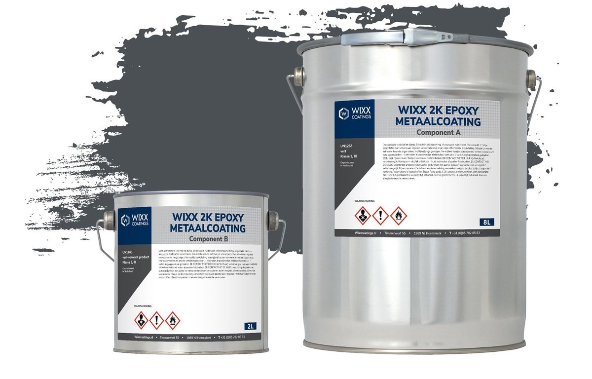 2K Epoxy Metaal Coating - 7016 - 5L - Anthracietgrijs
