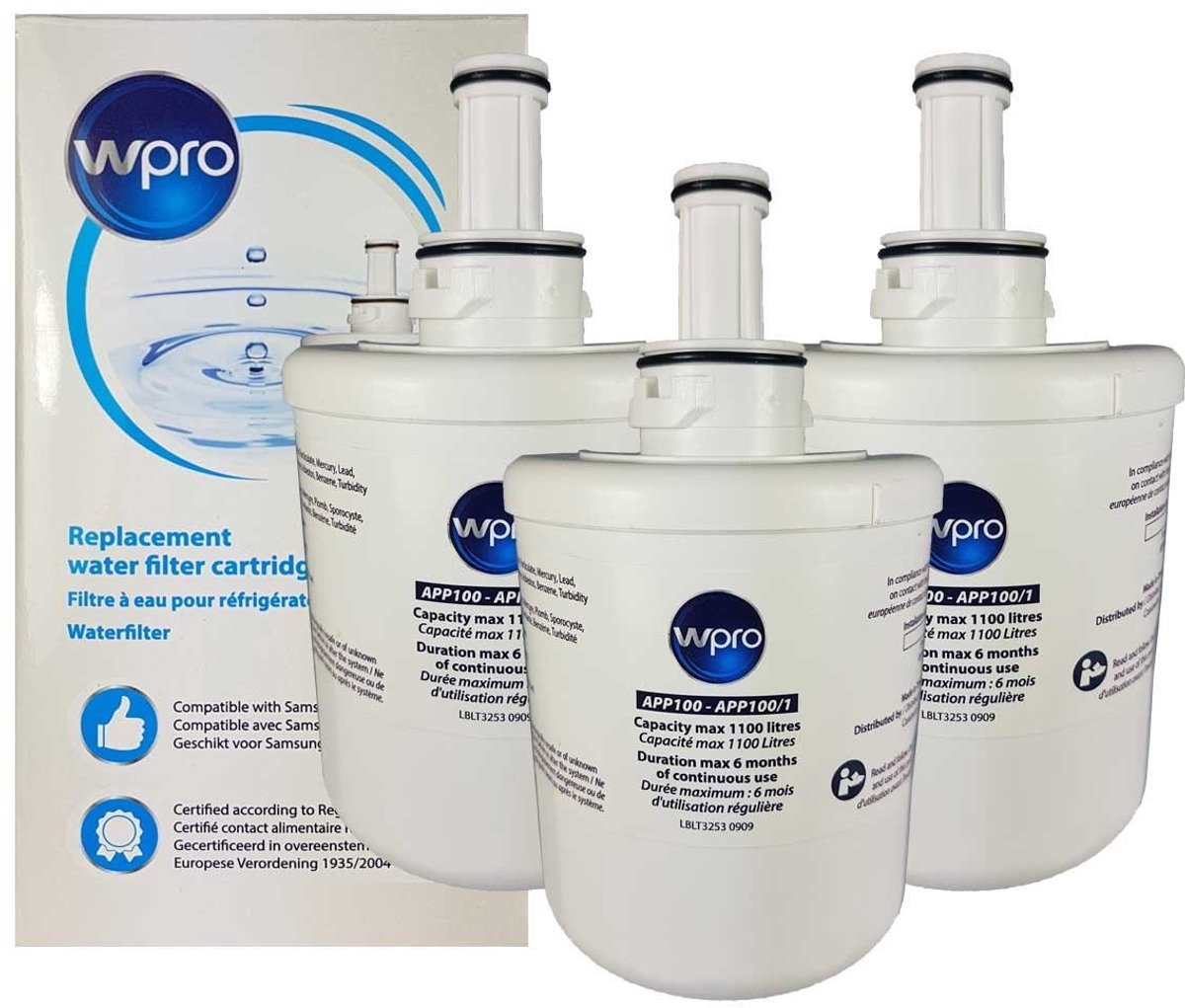 Waterfilter voor koelkasten - 3-pack compatibel met Samsung en Maytag