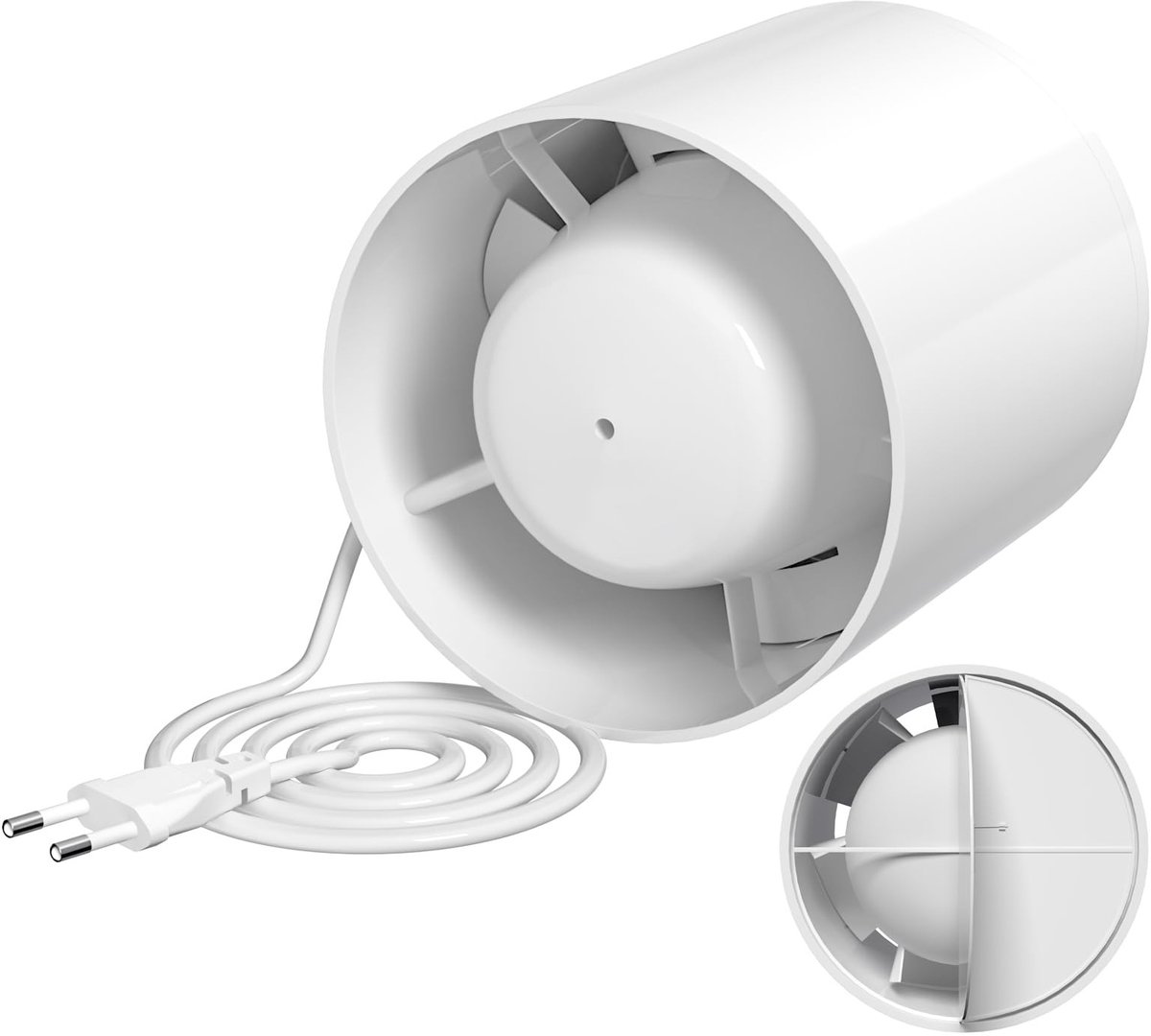 Inline Ventilator 100mm - Geluidsarm en Efficiënt voor Badkamer en Keuken