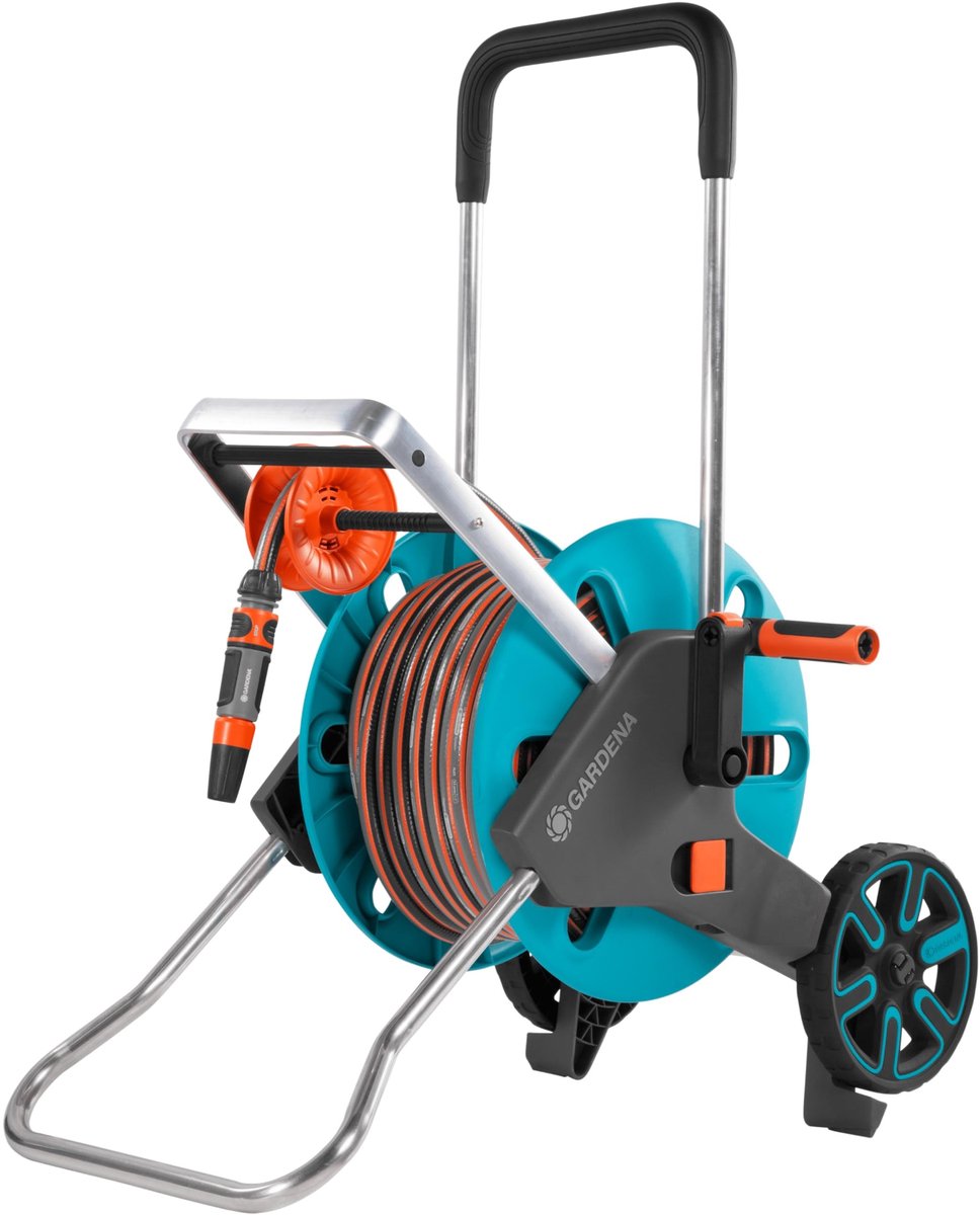 Hose Trolley AquaRoll M Easy Set - Met 20 m Slang en Ergonomisch Handvat