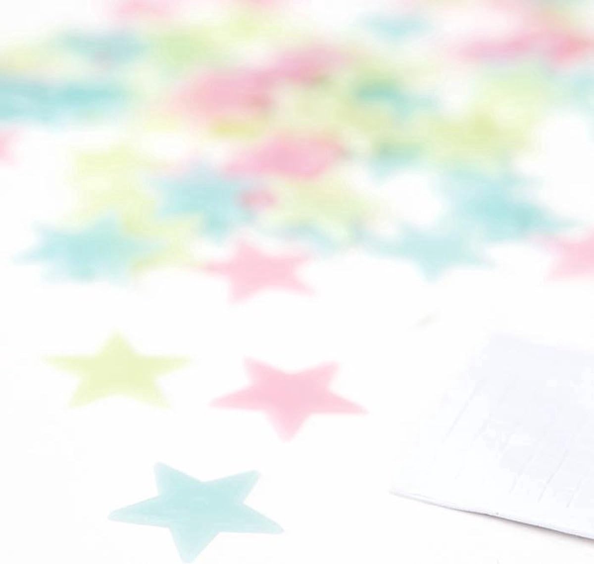 Glow in the Dark Sterren - Set van 100 - 3D Wandstickers