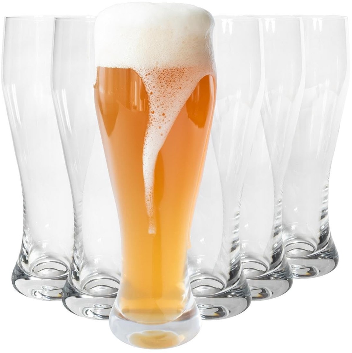 Set van 6 Weizenglazen 0.5L - Ideaal voor Weizenbier