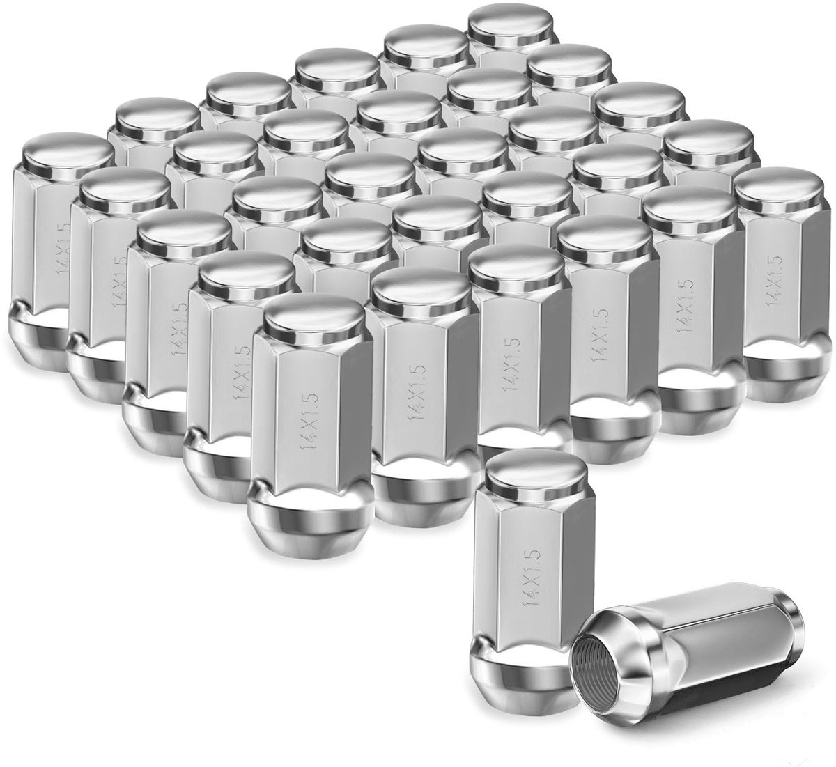 24 Stuks M14x1.5 Lug Nuts - Geschikt voor Chevrolet en Ford