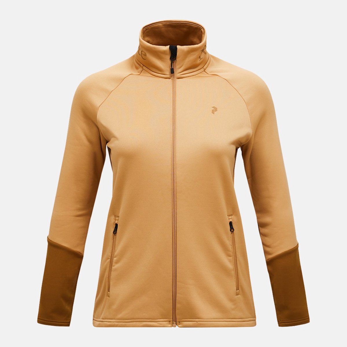 PEAK PERFORMANCE RIDER ESSENTIALS MIDLAYER ZIP JACKET WOMEN Sierra Sand Beige