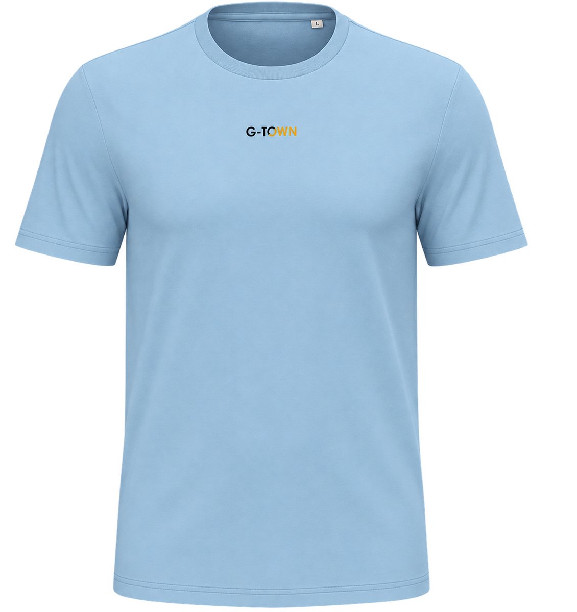 G-TOWN Aqua Minimal – T-shirt – Heren – Maat XXL – Blauw