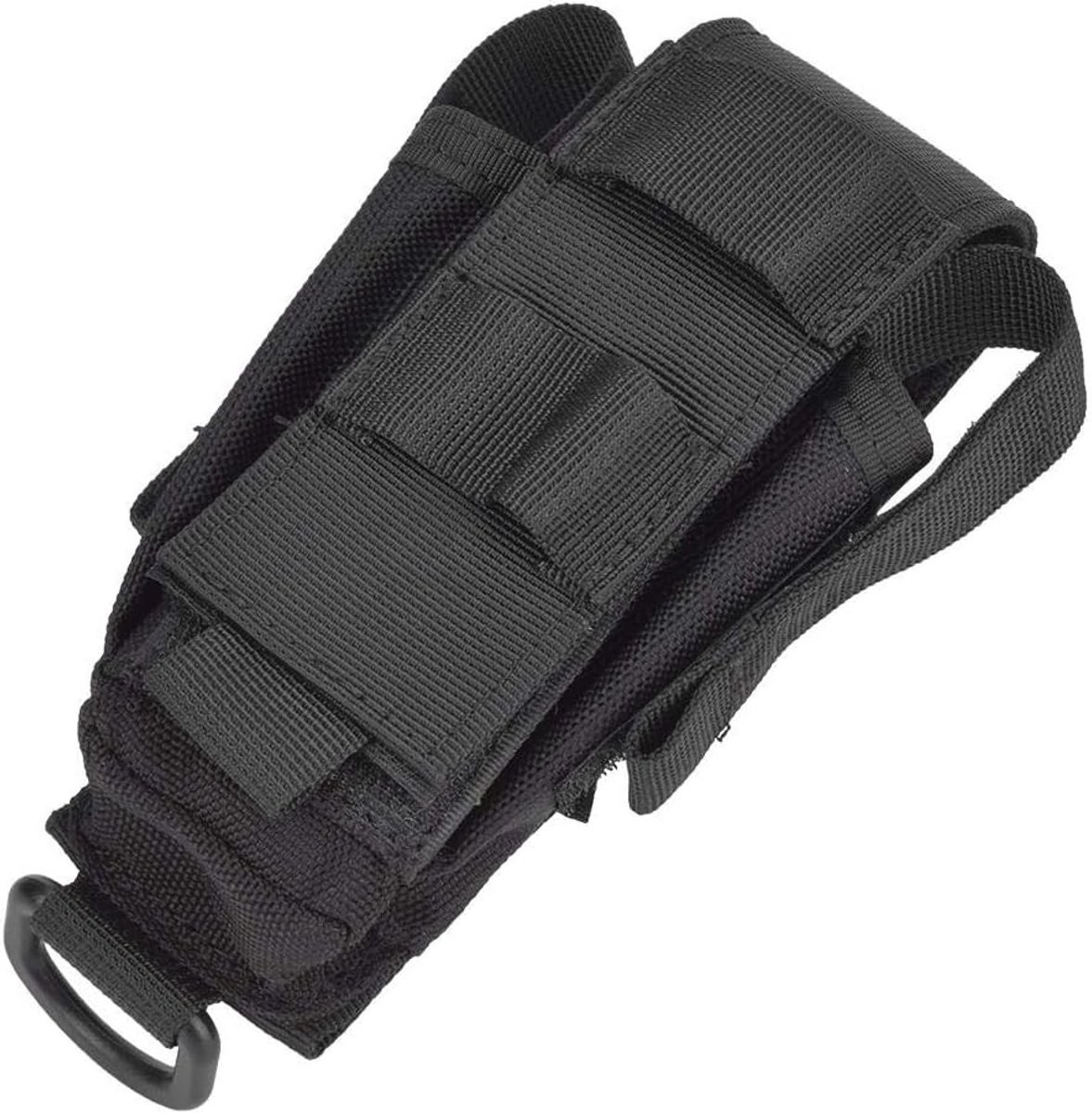 Draagbare Opbergzak met Meerdere Vakken, Handige Gereedschapsbox voor Kamperen en Wandelen, 6.69x3.54x1.97 Inch (Zwart)