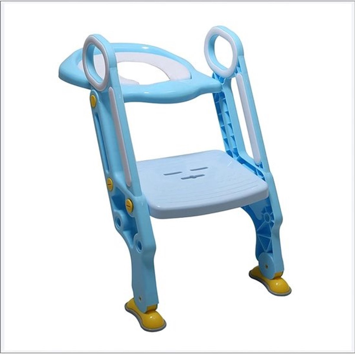 Zindelijkheidstrainer Toilet - Potty trainer Kinder toiletbril - Zindelijkheidstraining - Met leuningen en ladder - Universeel - Blauw