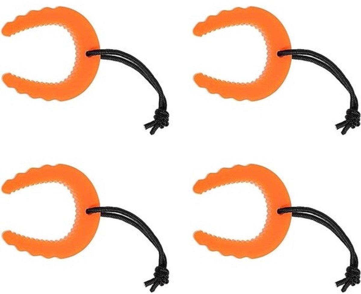 Deur Stopper - Vingerbeschermer Deur - Kinderen Beschermen - C-Vorm Ontwerp - 4 stuks - Zwart