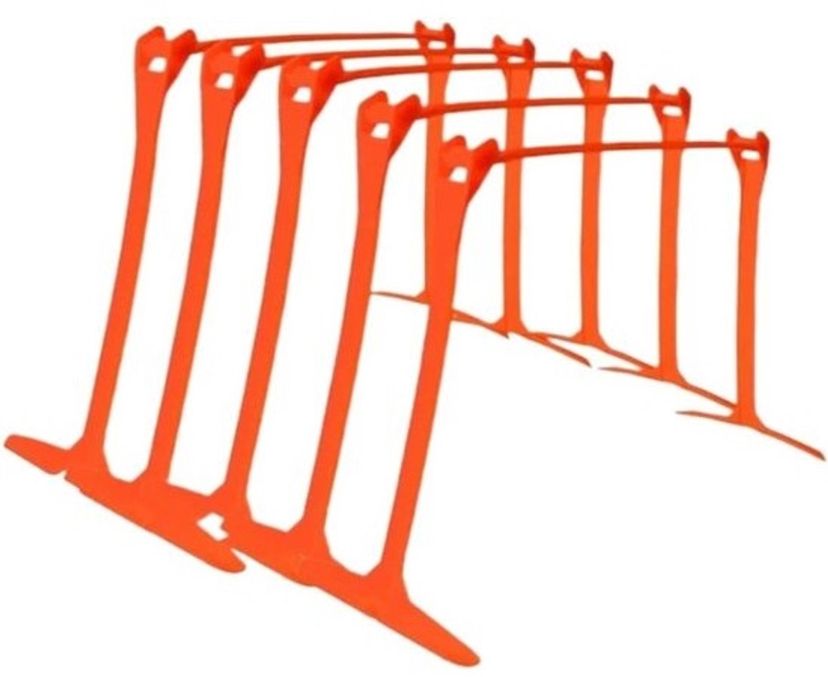 Voetbal Behendigheid Horden - Trainingshorden Veld - Sport Training - Verbeterd Wendbaarheid - 5 stuks - Rood