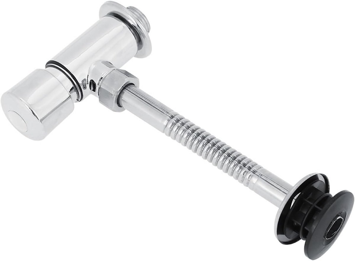 Urinaal Flushklep van Duurzaam Zinklegering, Toilet Flushklep Adapter, Metalen Bidet T-stuk met Afsluitklep en Versterkte Polymeerconstructie voor Betrouwbare Prestaties