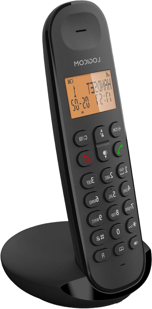 Draadloze Vaste Telefoon - DECT Telefoon - Thuis Bellen - Uitbreidbaar tot 5 handsets - 90 uur standby - Zwart