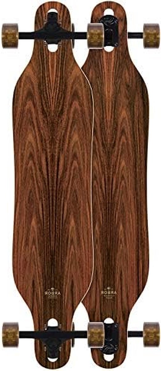 Compleet Longboard Skateboard Soepel Rijden Esdoornhout Constructie 37 inch Amber