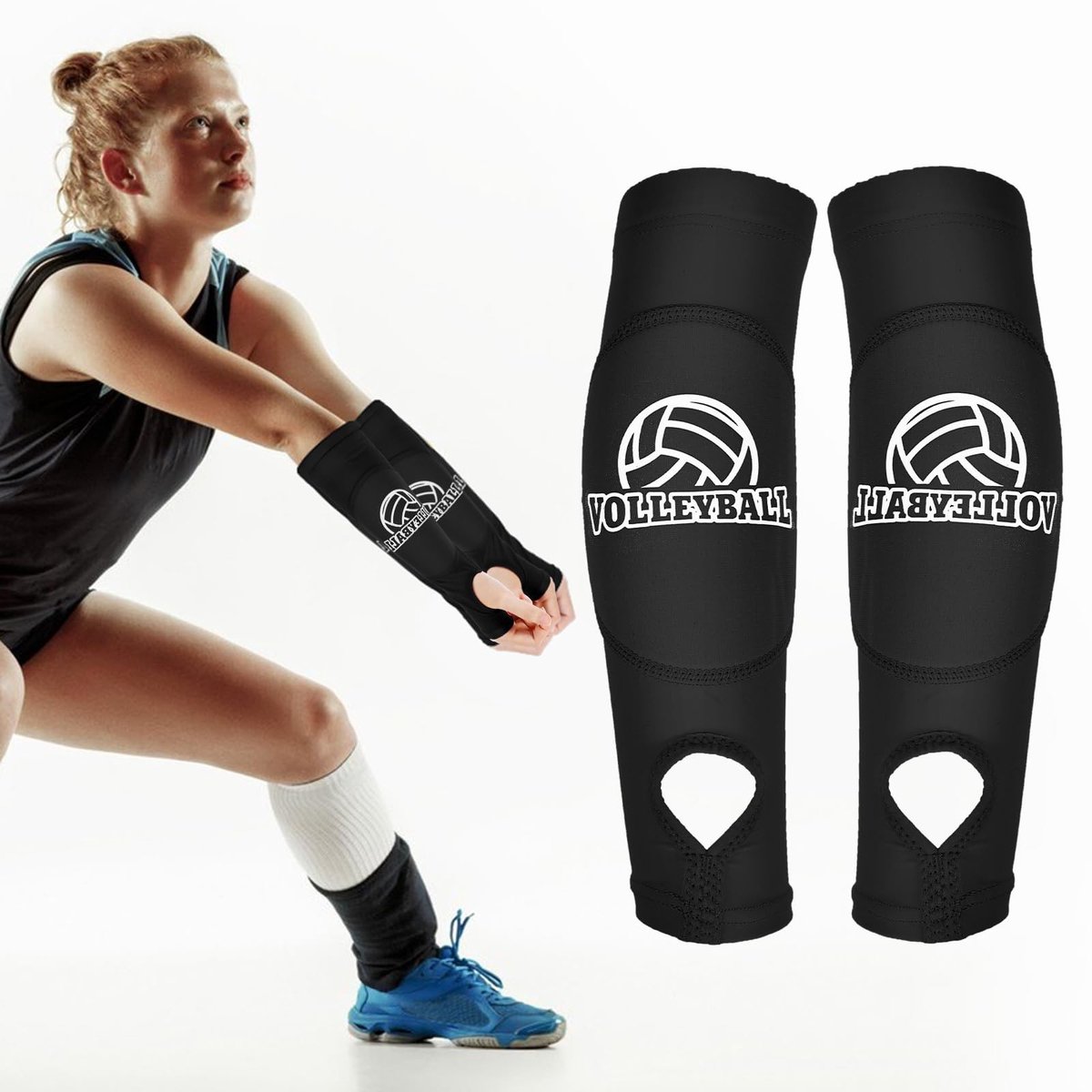 Dailygoods - Volleybal-Armbeschermers voor Jeugd - Elastisch met Anti-Slip Bescherming