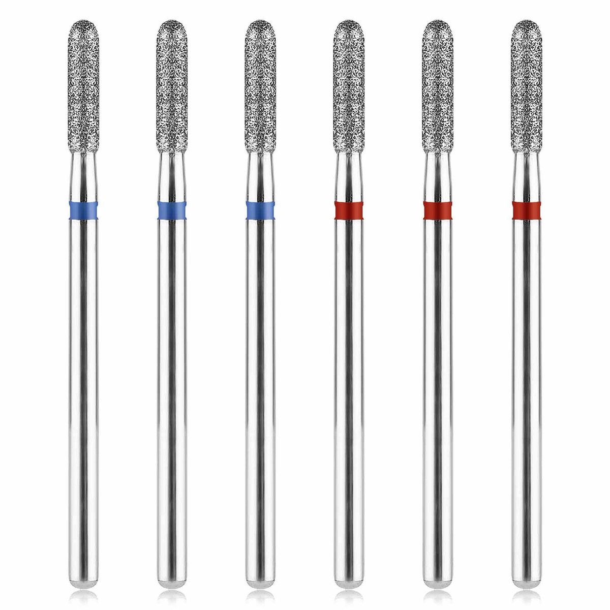 Dailygoods- Nagelfrees Professioneel - 6 Stuks Nagelriemboren - Diamant/Carbide Bits - Geschikt voor Manicure/Pedicure - 4,5 cm - Hoge Kwaliteit - Nagelboren