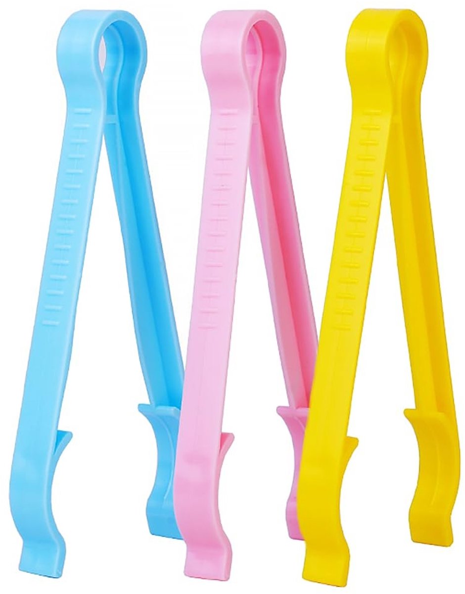 Dailygoods- Babyflessentang 3 Stuks - Multifunctionele Antislip Fles Klem - Gesteriliseerde Tang - Hete Fles Houder - Ergonomisch Ontwerp - 18 x 7,8 cm - Flesklem