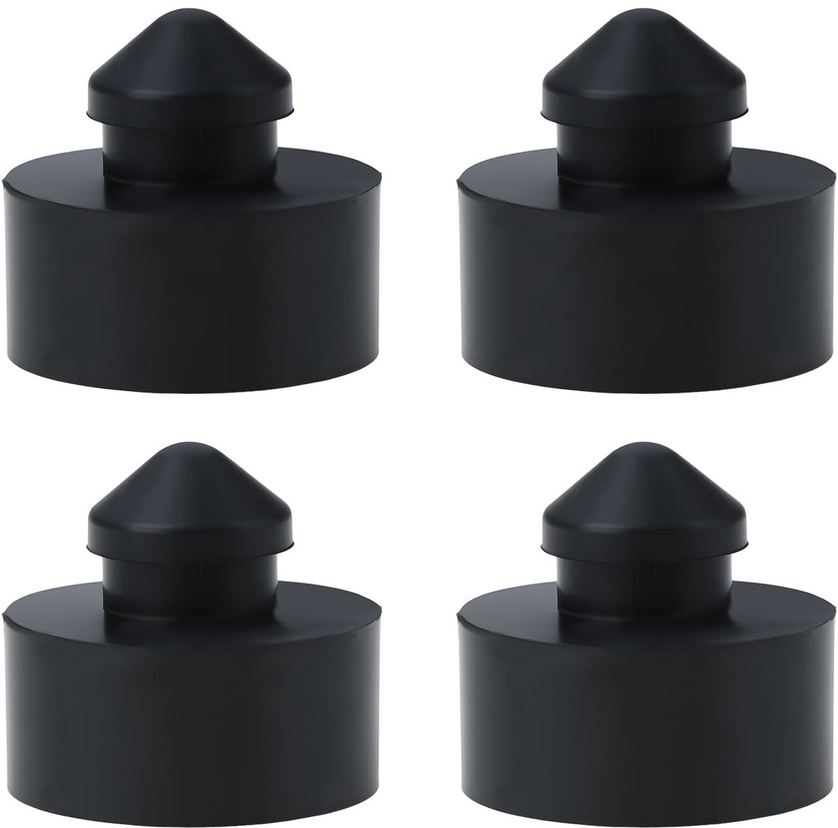 Dailygoods- Seat Bump Stoper - 4 Stuks - Duurzaam Rubber - Trillingsdemping - Compatibel met Suzuki - Buitendiameter 22mm - Hoogte 20mm - Rubber Buffer