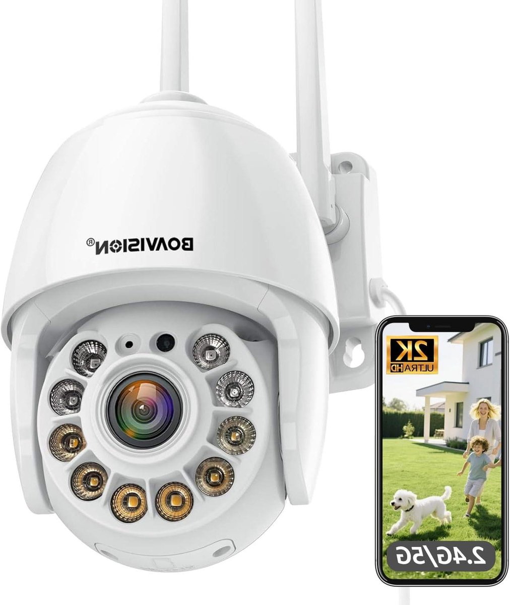 Beveiligingscamera Buiten - WIFI Camera - Huisbewaking - Full Color Nachtzicht - 10 Meter - Wit
