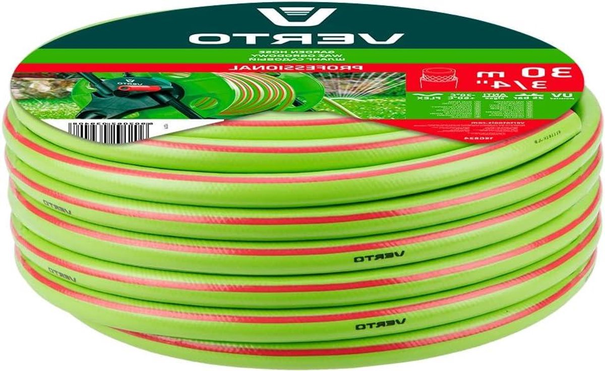 Tuinslang - Waterleiding - Tuin Bewateren - UV-bestendig Algenwerend - 50 meter 3/4 inch - Zwart