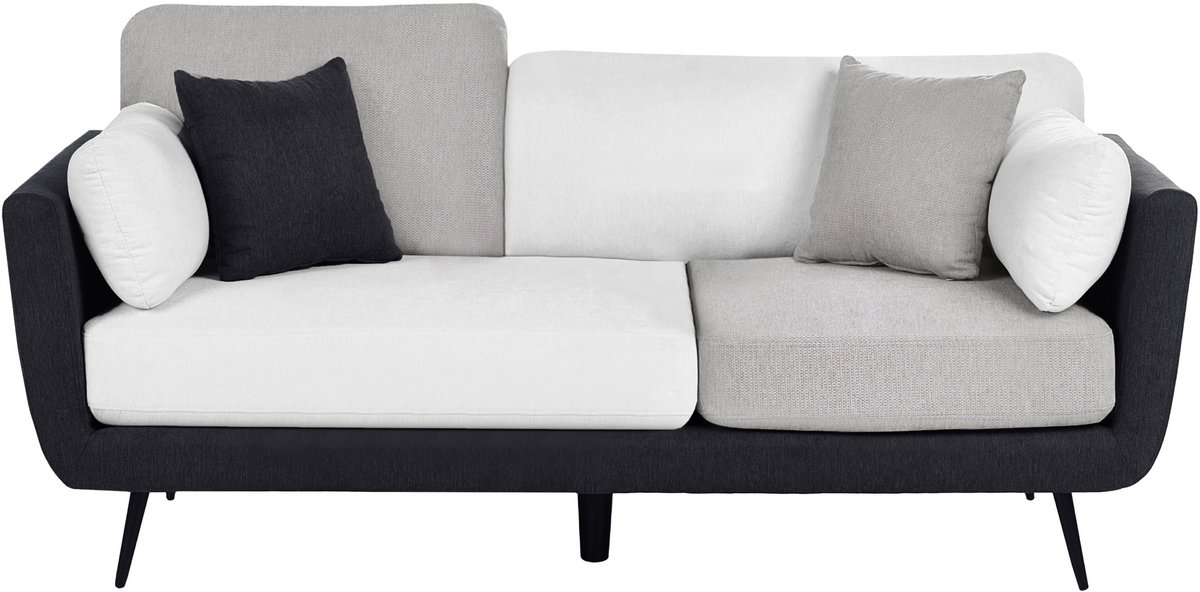 BOLGA - Driezitsbank - Zwart/Wit - Polyester