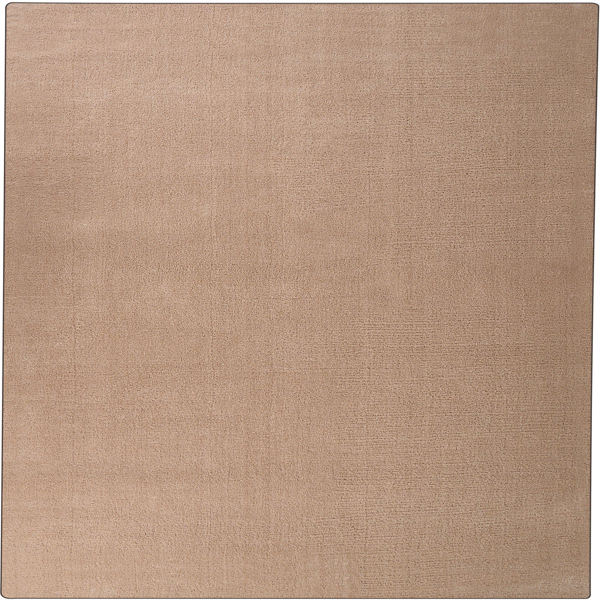 DEMRE - Shaggy vloerkleed - Zandbeige - 200 x 200 cm - Polyester