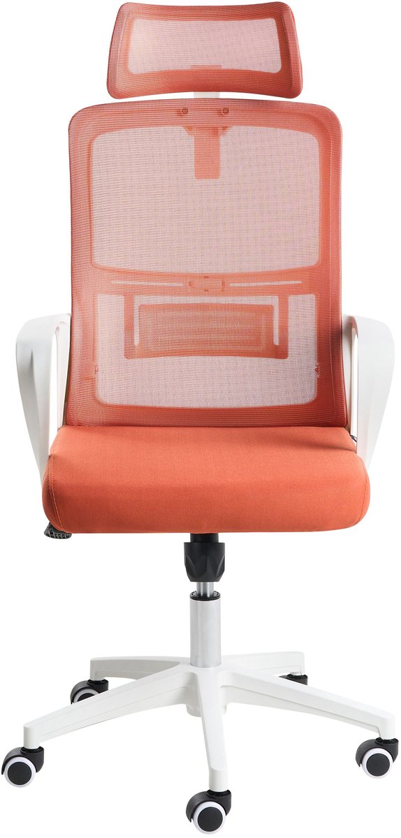 MONARCH - Bureaustoel - Koraalrood - Mesh