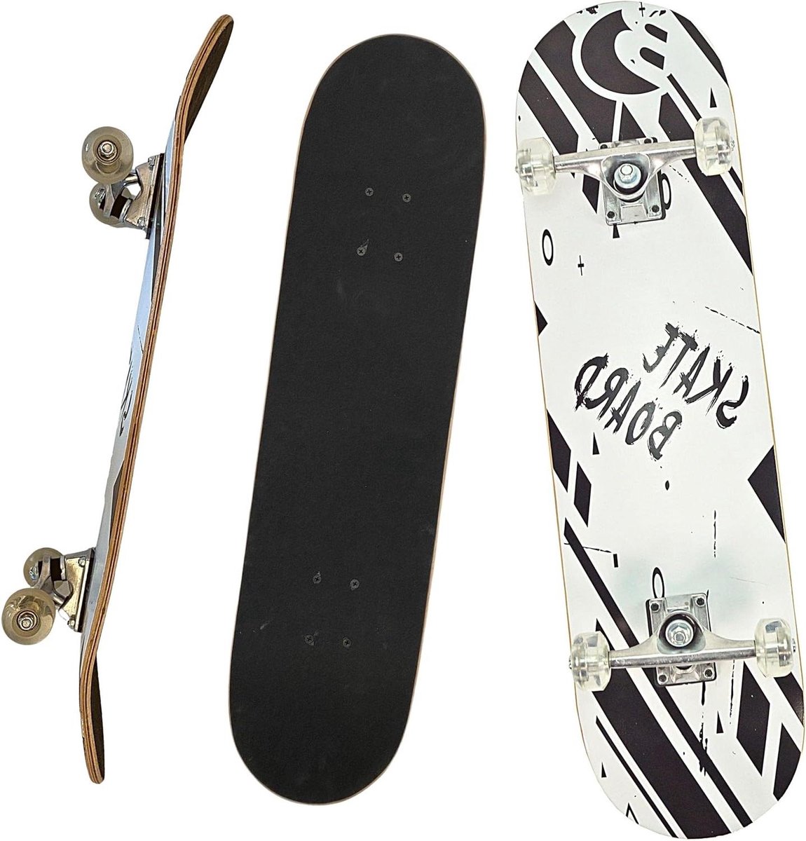 Skateboard Hout Aluminium Buiten Spelen ABEC 3 Lagers 78.5 x 20.3 cm