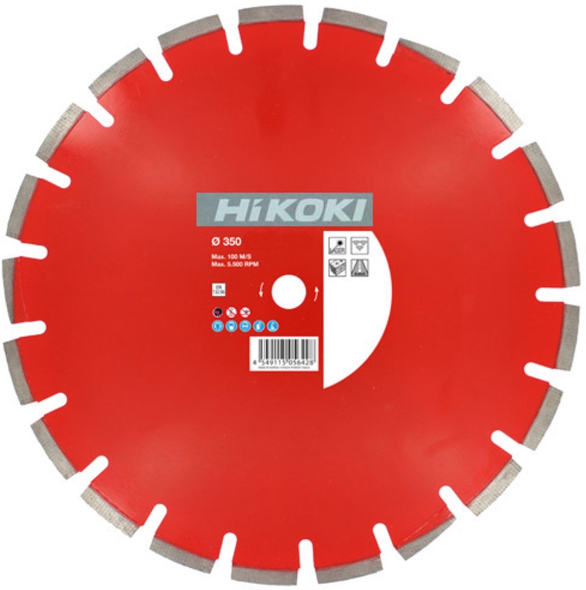 HiKOKI DIAMANT ZAAGBLAD 350X20,0X10 TYPE ASFALT STANDARD LASER