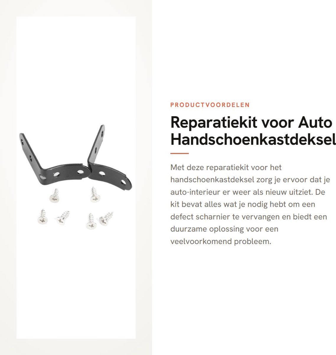 Inovra - Reparatiekit voor Auto Handschoenkastdeksel