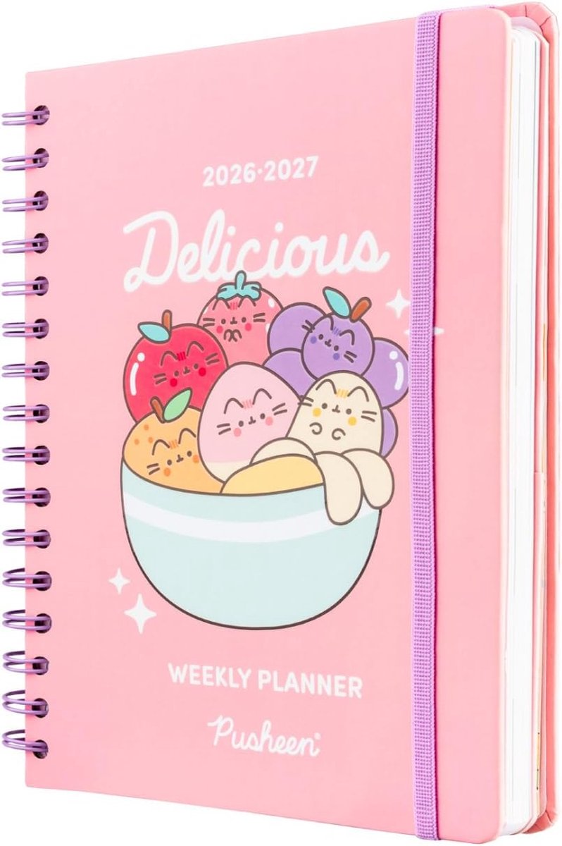 Thijox - A5 Academische Agenda 2026-2027 Weekoverzicht | Pusheen Cadeaus voor Kattenliefhebbers | Back to School Planner | Weekplanner voor Studenten