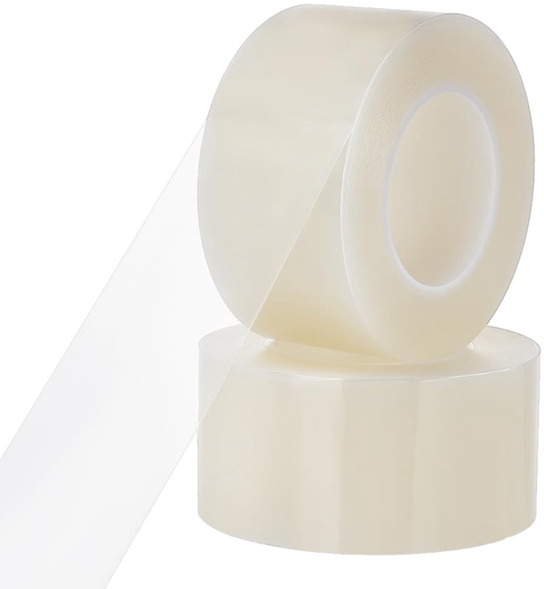 2 Rollen Verwijderbare Transparante Plakband 200 m x 7 cm, Krasbestendig voor Horloges, Sieraden, Ramen en Meubels van Glas en Metaal