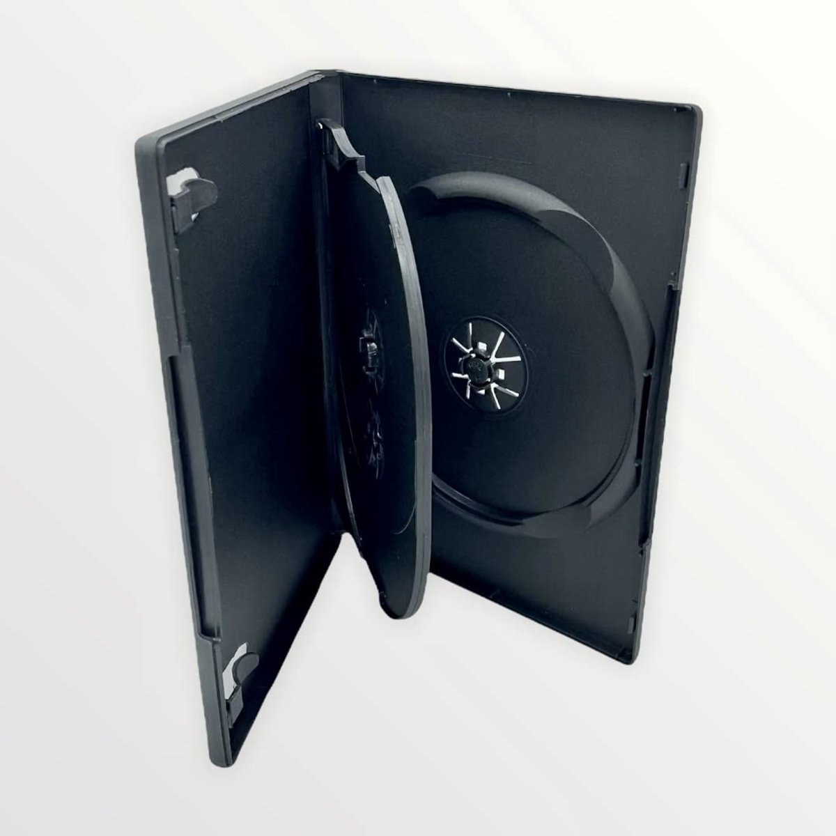 Inovra - DVD Case - 3 Disc - Ecolite - Zwart - Lichtgewicht - Duurzaam - Geschikt voor DVD's - 5 Stuks