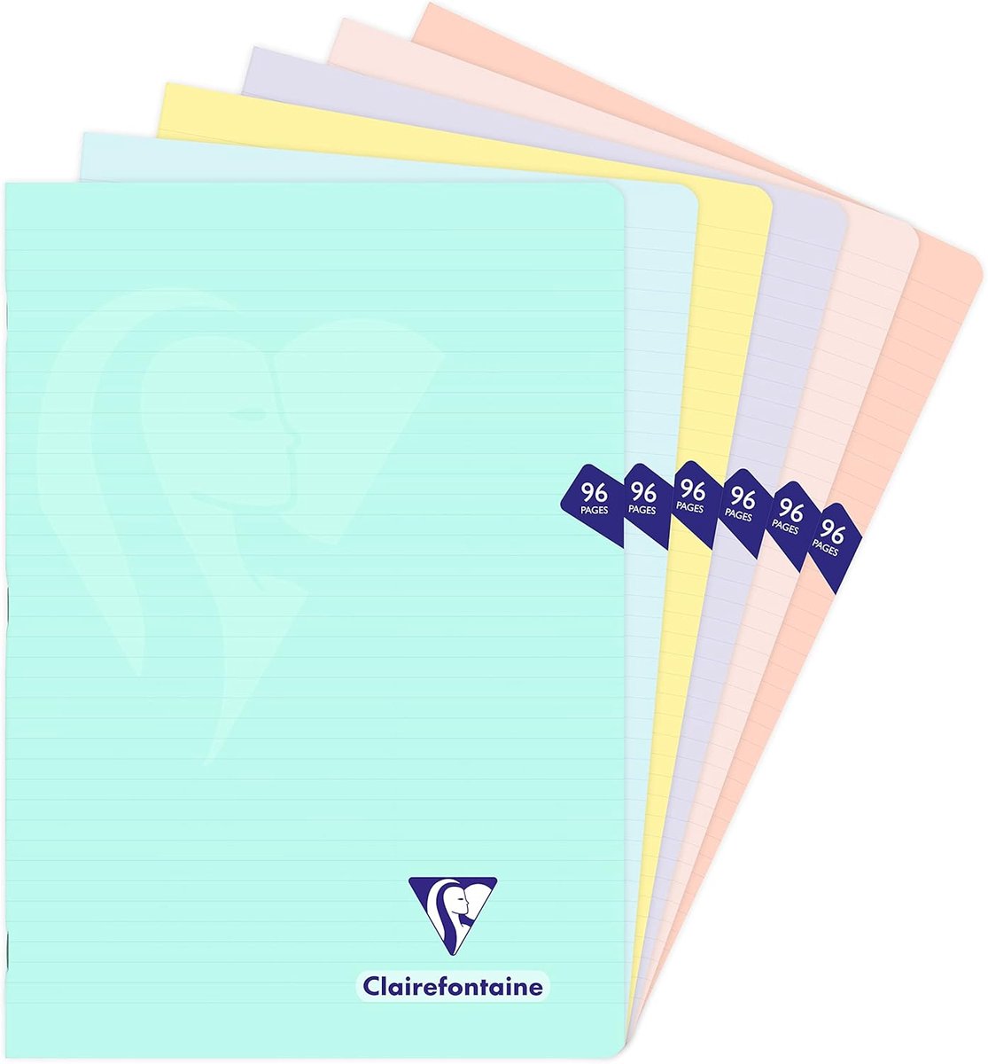 Thijox - Mimesys PASTEL Geniet Schrift A4 - 48 Blad Gelijnd - Wit Papier 90 g - Ondoorzichtige Polypro Omslag - Trendy Notitieboek in Willekeurige Kle
