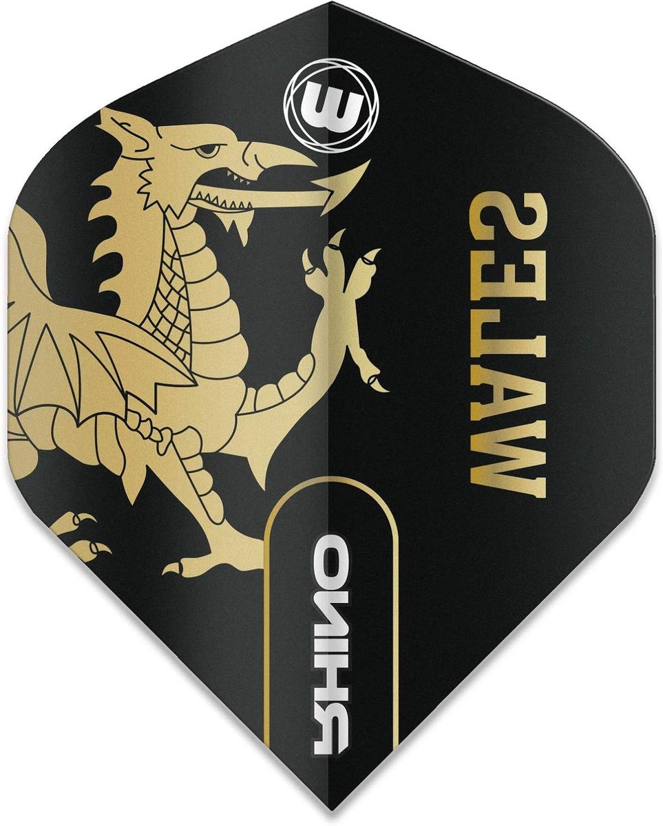 Dart Flights - Vliegers - Darts Spelen - Extra Dik - 3 Stuks - Zwart Goud