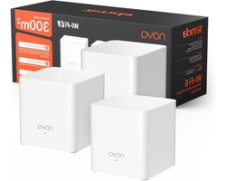 Mesh Wifi Systeem – Draadloos Netwerk – Thuisgebruik – Wifi 6 AX1500 – 3 Stuks – Wit