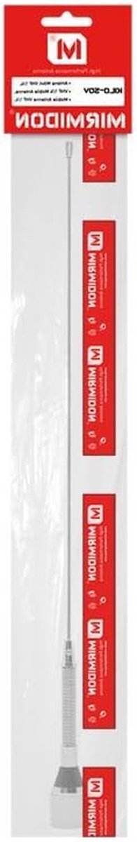 VHF Mobiele Antenne - Communicatie Antenne - Betrouwbare Verbinding - Met Veer - 51 cm - Zwart