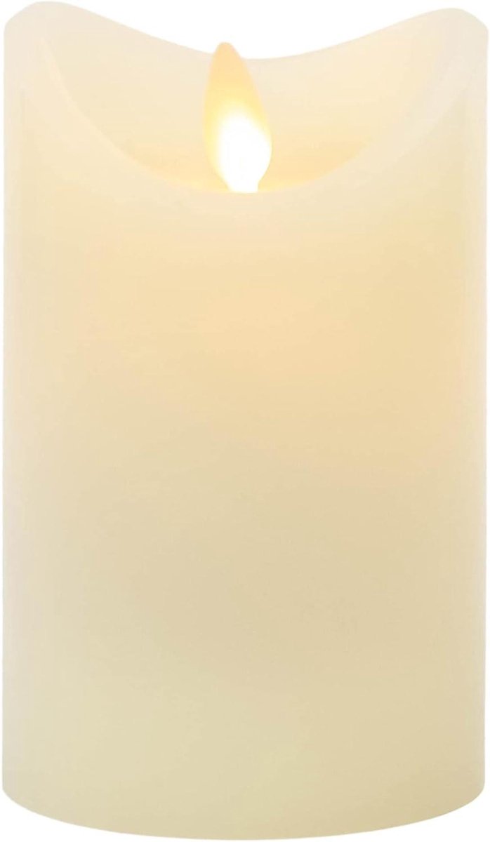 Decoratieve Kaars - Vlamloze Kaars - Huis Verfraaien - Ingebouwde Timer - 3x5 Inch - Ivoor