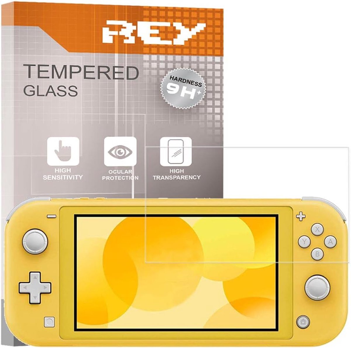 Thijox - Screen Protector Film voor Nintendo Switch Lite - Gehard Glas, Tempered Glass, 3x Verpakking, Schermbeschermer, Krassenbestendig, Transparant