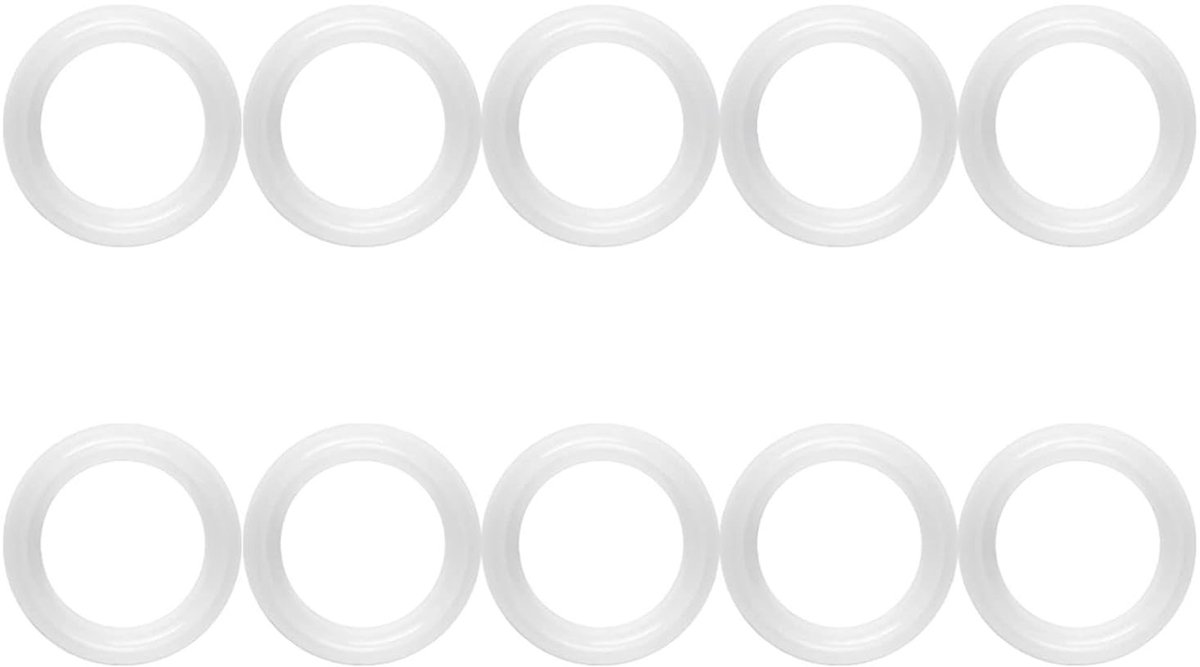 Set van 10 Silicone O-Ringen voor Sanitaire Klemmen - 1.5" Gasket voor Tri-Clamp Fittingen en Lastechniek, Geschikt voor 50.5mm Buitendiameter