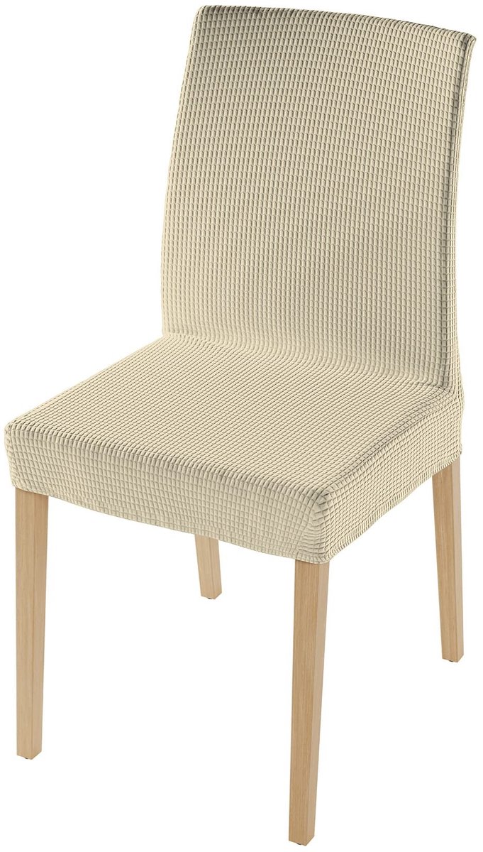Dailygoods- Stoelhoezen Stretch - Set van 2 - Eetkamerstoelen - Zachte Stof - Perfecte Pas
