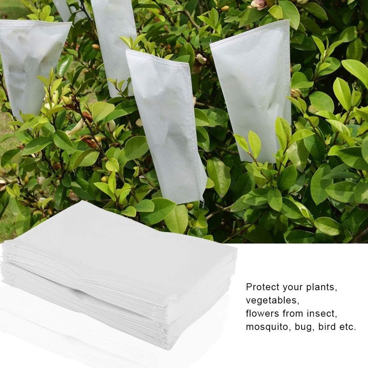Pollinatie Parchment Tassen - Beschermende Netzakken voor Planten en Bloemen (100 Stuks)